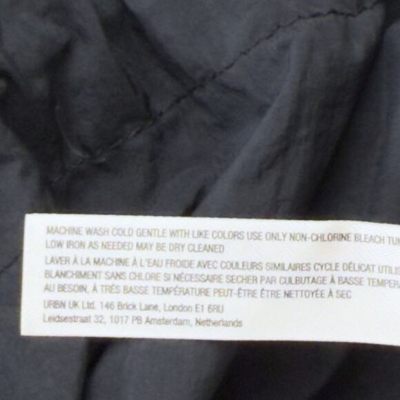 Daily Practice Sz MP Free Fall Black Parachute Drawstring Midi Dress Anthro - Picture 10 of 12